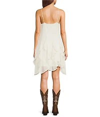 Evolutionary Sleeveless Denim Vest Mini Dress