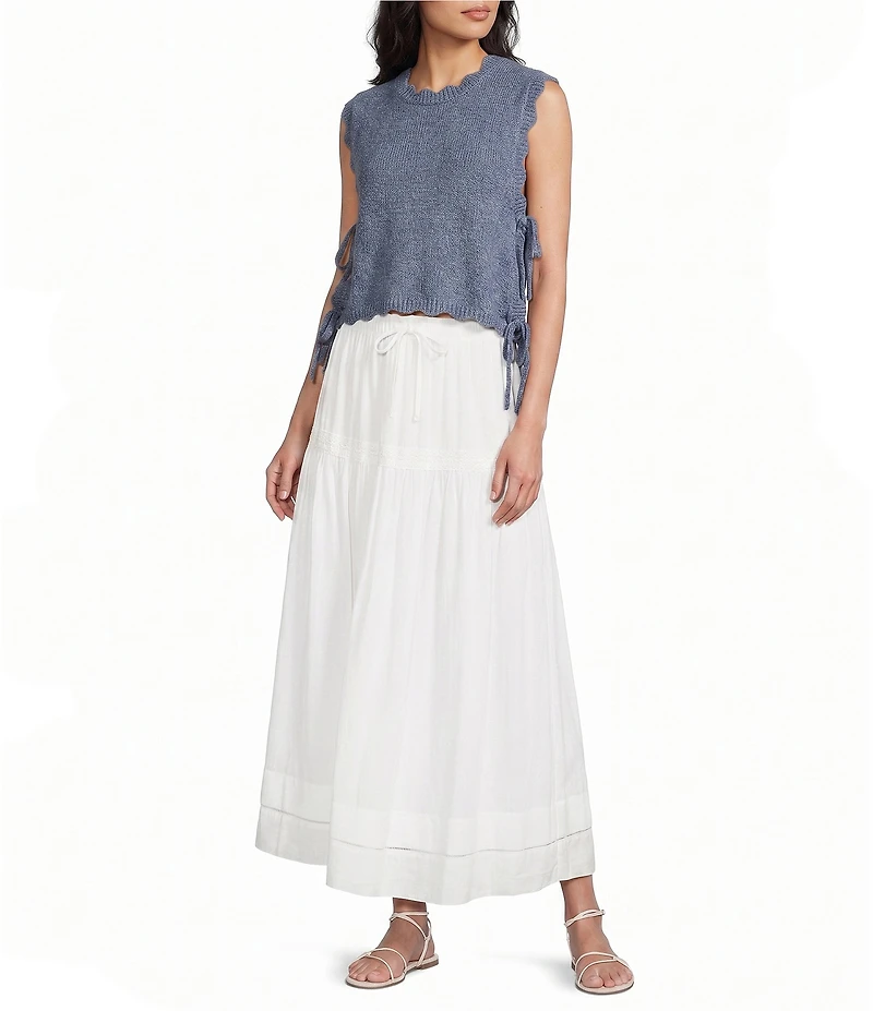 Evolutionary Sleeveless Side Tie Top