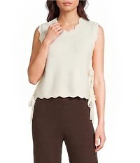 Evolutionary Sleeveless Side Tie Top