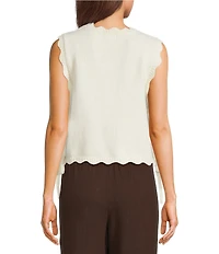 Evolutionary Sleeveless Side Tie Top