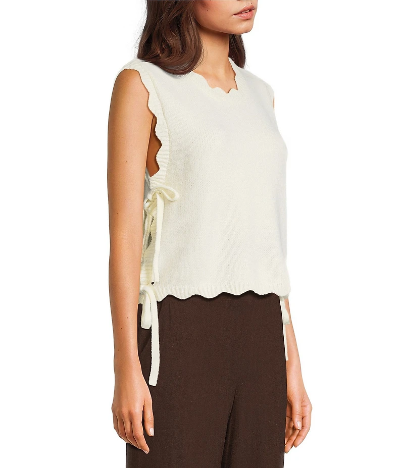 Evolutionary Sleeveless Side Tie Top