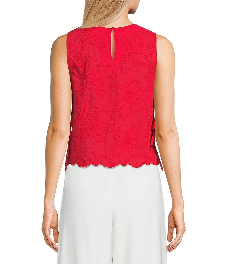 Evolutionary Sleeveless Side Tie Top