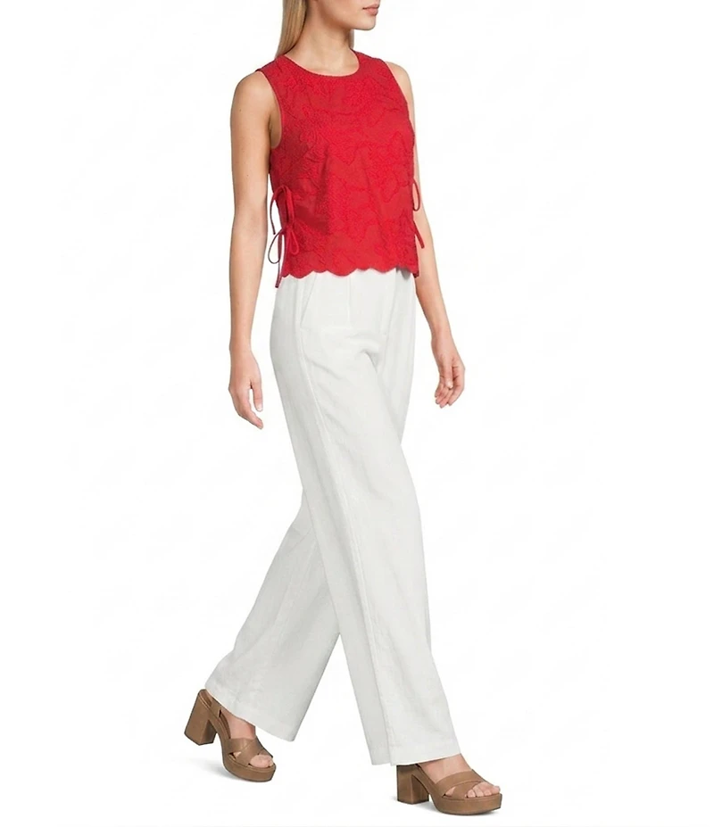 Evolutionary Sleeveless Side Tie Top