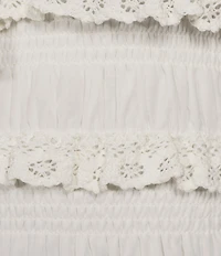 Evolutionary Spaghetti Strap Ruffle Cami Top