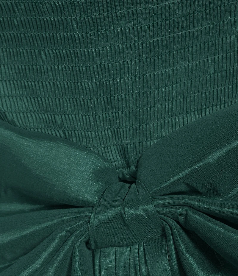 Evolutionary Strapless Bow Back Top