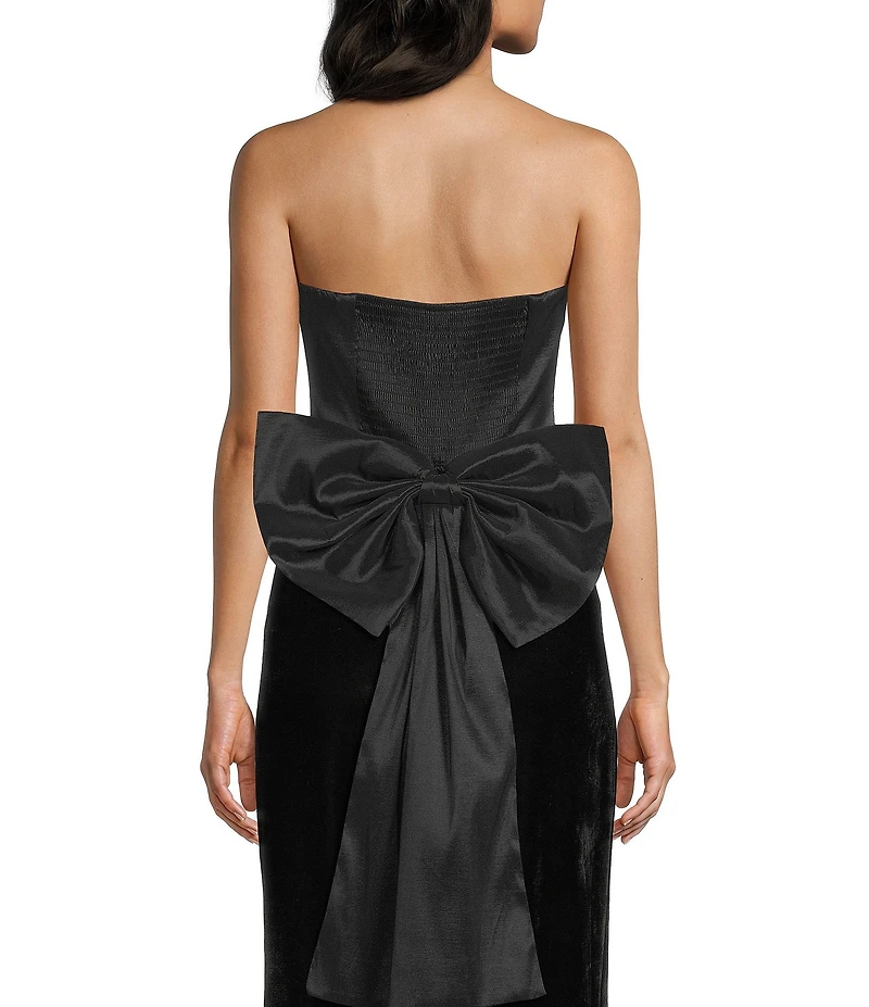 Evolutionary Strapless Bow Back Top