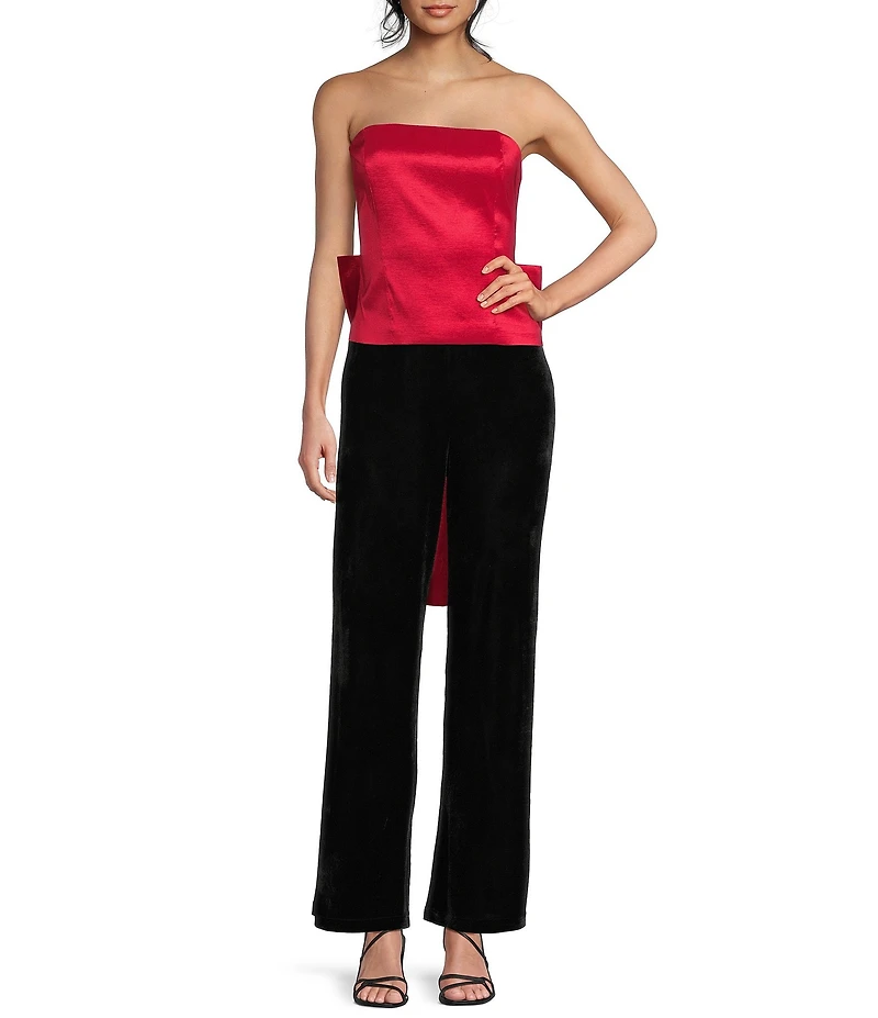 Evolutionary Strapless Bow Back Top