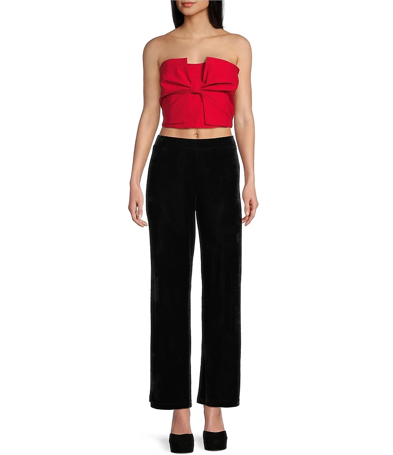 Evolutionary Strapless Large Bow Pullover Top