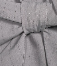 Evolutionary Strapless Woven Bow Front Top