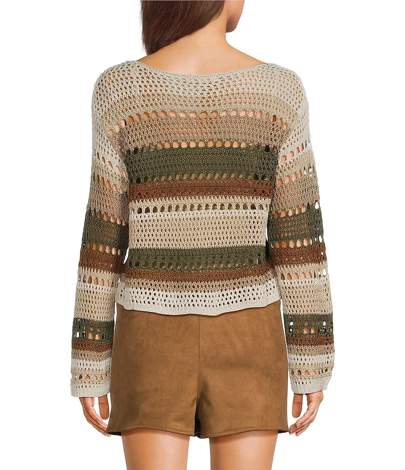 Evolutionary Striped Long Sleeve Sweater