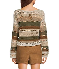 Evolutionary Striped Long Sleeve Sweater