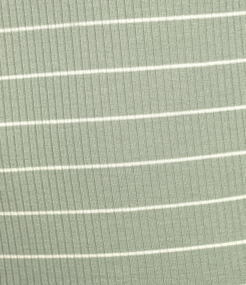 Evolutionary Striped Ruffle Short Sleeve Top