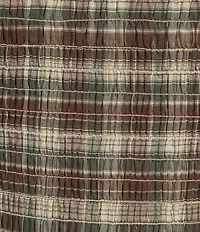 Evolutionary Striped Short Sleeve Ruched Top