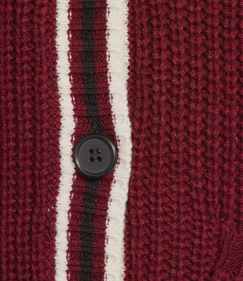 Evolutionary V-Neck Button Front Long Sleeve Cardigan