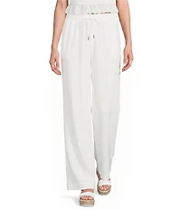 Evolutionary Mid Rise Drawstring Wide Leg Pants