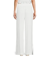 Evolutionary Mid Rise Drawstring Wide Leg Pants