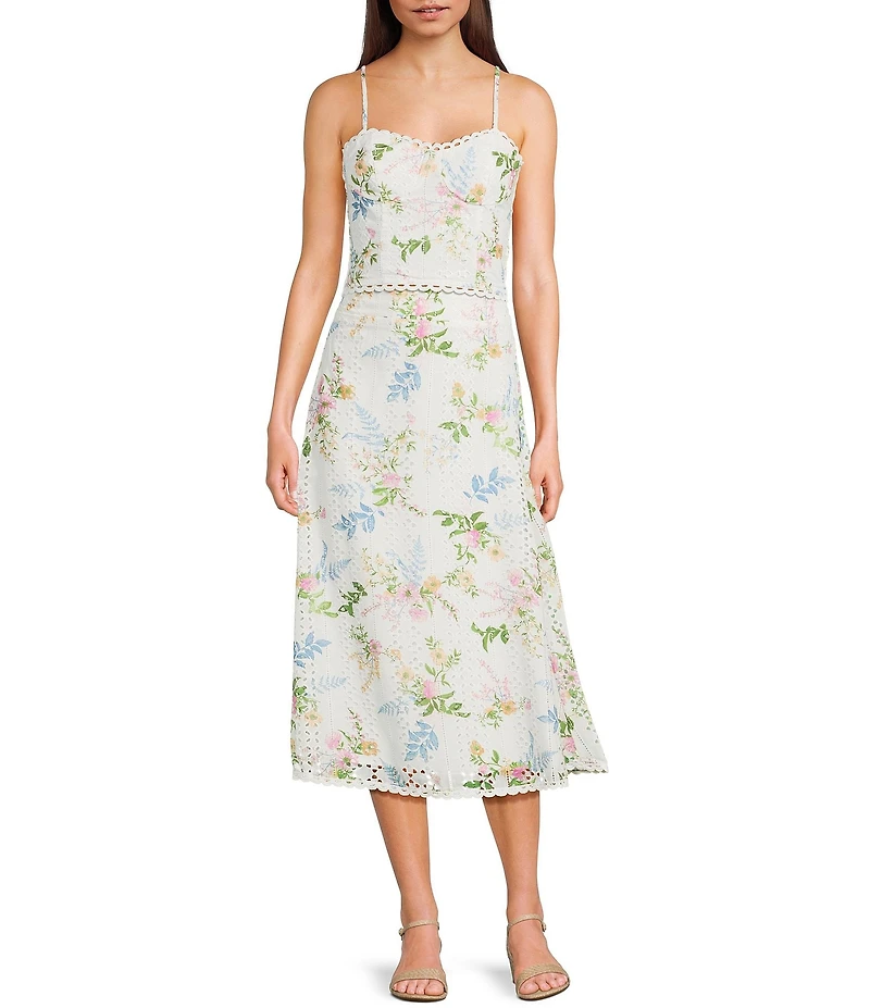 Evolutionary Woven Floral Print Skirt