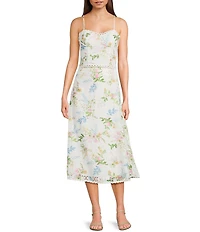 Evolutionary Woven Floral Print Skirt