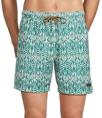 Faherty All Day Printed 6#double; Inseam Swim Trunks