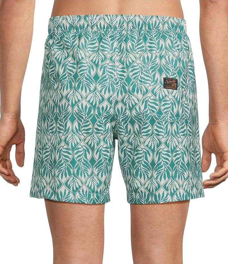 Faherty All Day Printed 6#double; Inseam Swim Trunks