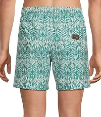 Faherty All Day Printed 6#double; Inseam Swim Trunks