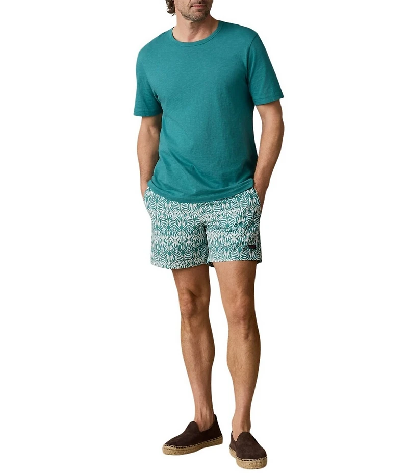 Faherty All Day Printed 6#double; Inseam Swim Trunks