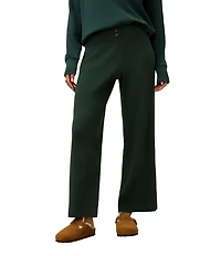 Faherty Apres Waffle Knit Pull On Straight Leg Coordinating Pants