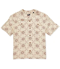 Faherty Bali Camp Short Sleeve Woven Shirt