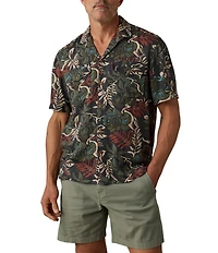 Faherty Bali Camp Short Sleeve Woven Shirt