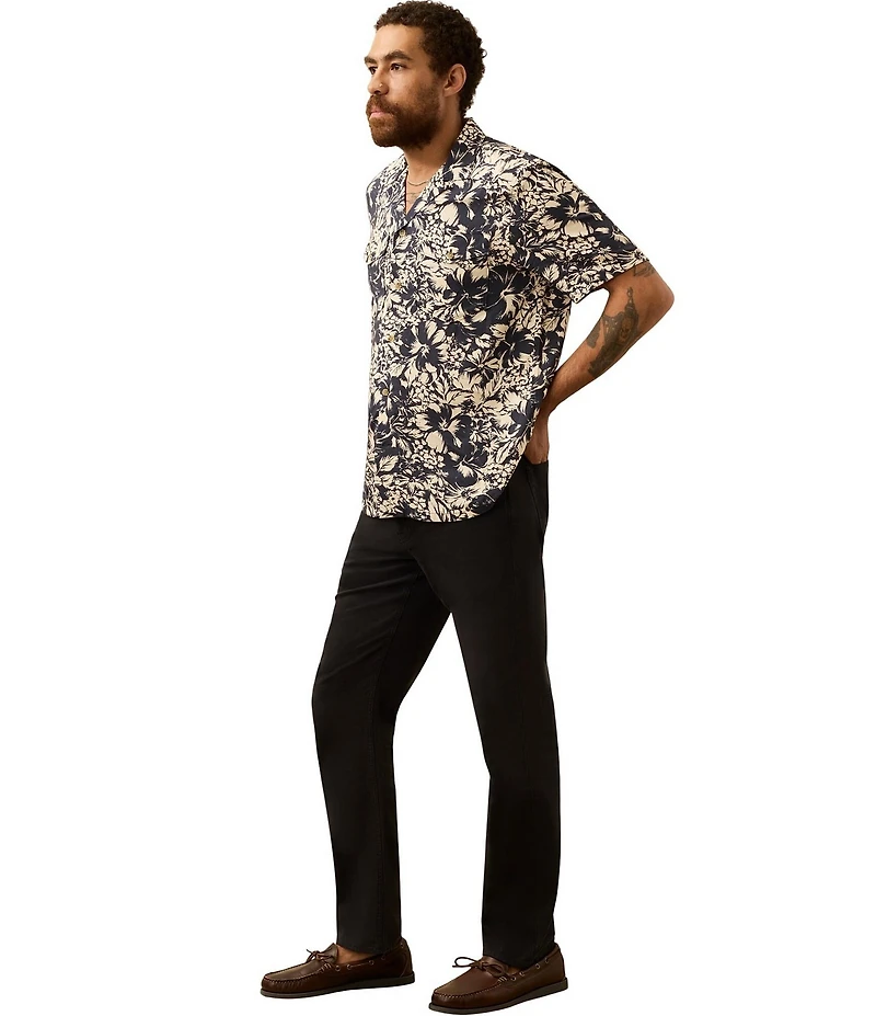 Faherty Bali Short Sleeve Woven Camp Shirt