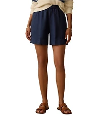 Faherty Bayview Organic Cotton Woven Mid Rise Boxer Shorts