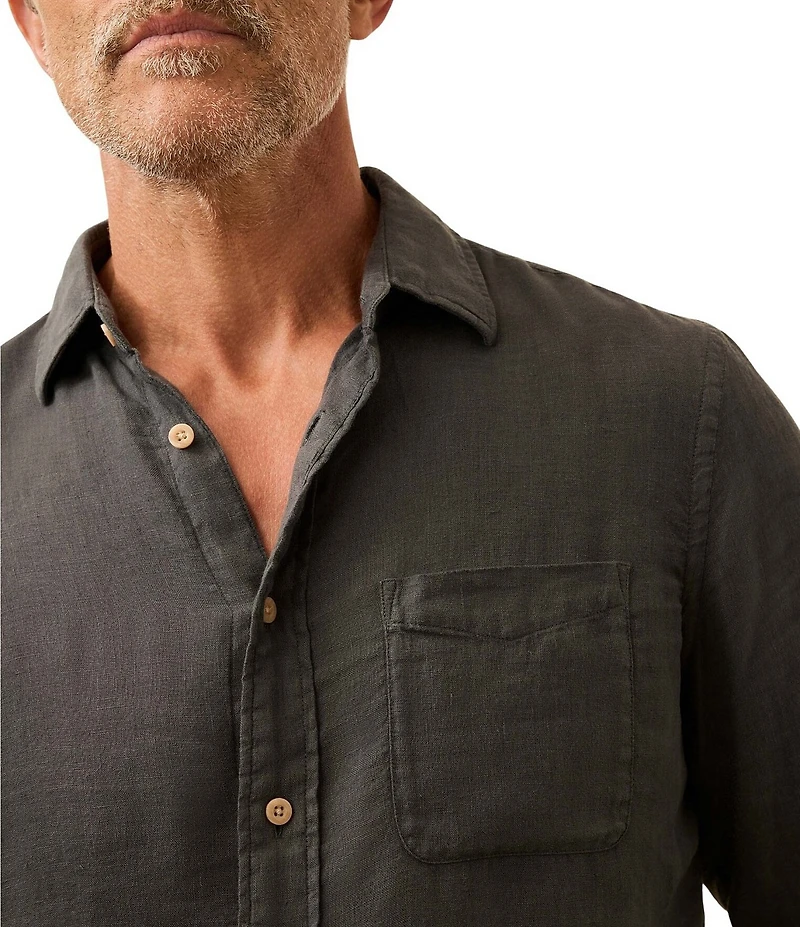Faherty Big & Tall Laguna Linen Long Sleeve Woven Shirt