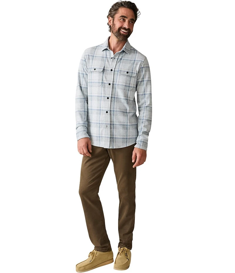 Faherty Big & Tall Legend Sweater Large Plaid Long Sleeve Woven Shirt