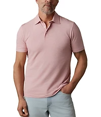 Faherty Big & Tall Movement Feeder Stripe Stretch Short Sleeve Polo Shirt