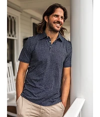 Faherty Big & Tall Movement Pique Short Sleeve Polo Shirt