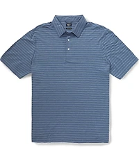 Faherty Big & Tall Movement Stripe Stretch Short Sleeve Polo Shirt