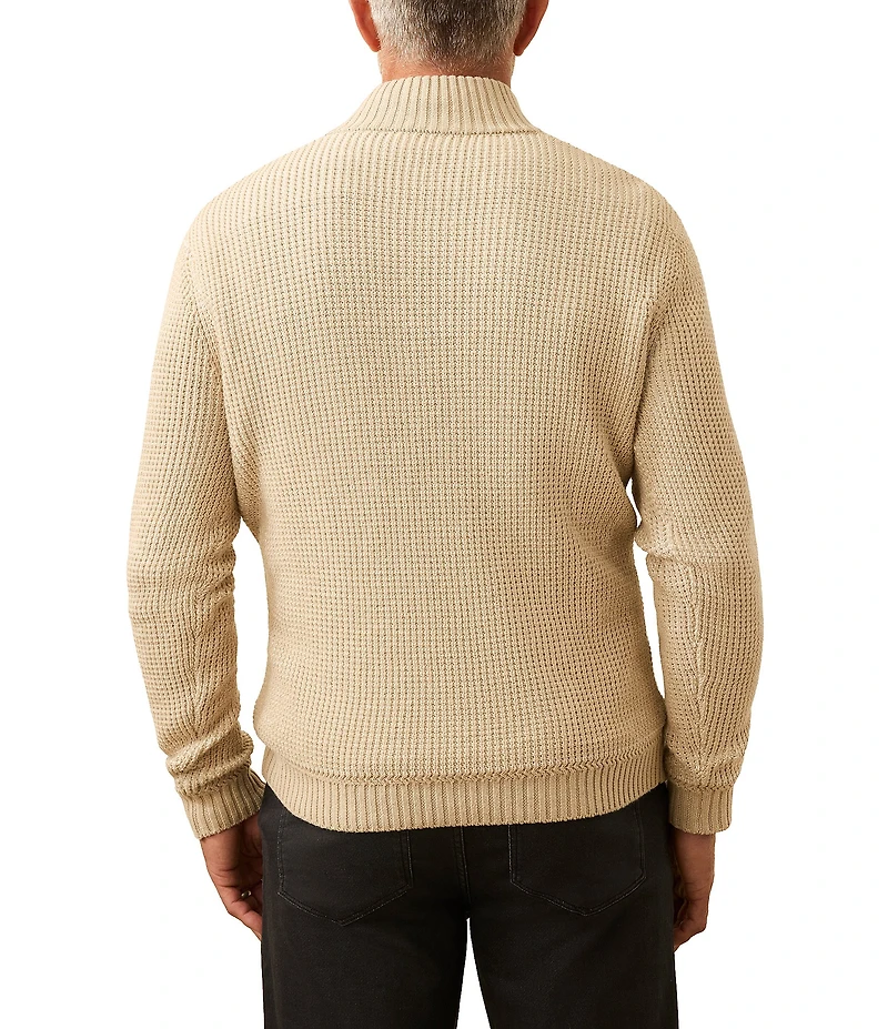 Faherty Big & Tall Quarter-Button Sweater