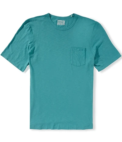 Faherty Big & Tall Sunwashed Organic Cotton Pocket Short Sleeve T-Shirt