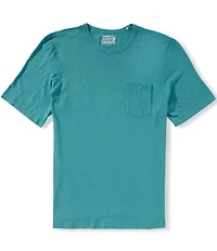 Faherty Big & Tall Sunwashed Organic Cotton Pocket Short Sleeve T-Shirt
