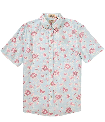 Faherty Breeze Allover Print Short Sleeve Woven Shirt