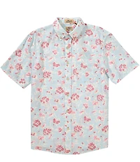Faherty Breeze Allover Print Short Sleeve Woven Shirt