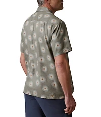 Faherty Breeze Camp Fireworks Print Short Sleeve Woven Shirt