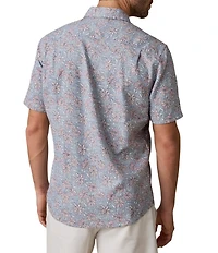Faherty Breeze Floral Print Short Sleeve Woven Shirt