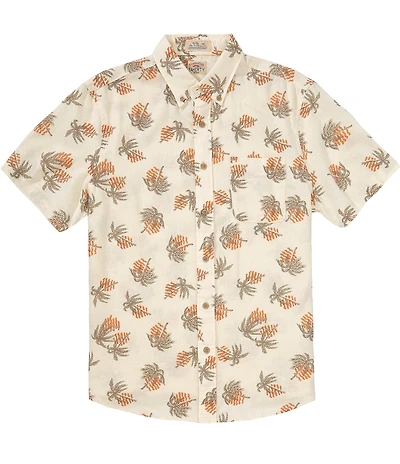 Faherty Breeze Printed Short Sleeve Woven Shirt