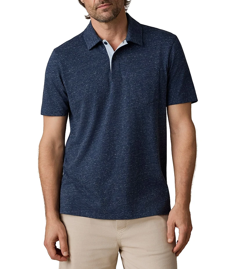 Faherty Breeze Short Sleeve Polo Shirt
