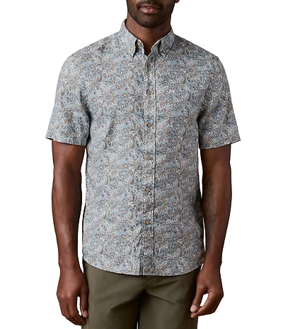 Faherty Breeze Short Sleeve Woven Shirt