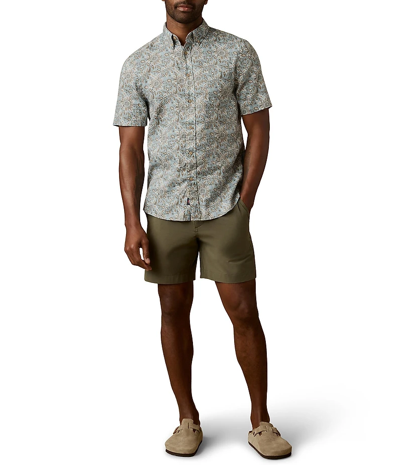 Faherty Breeze Short Sleeve Woven Shirt