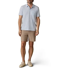 Faherty Breeze Stripe Short Sleeve Polo Shirt