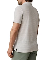 Faherty Breeze Stripe Short Sleeve Polo Shirt