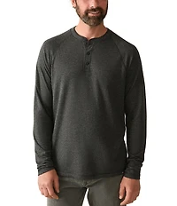 Faherty Cloud Long Sleeve Henley Shirt